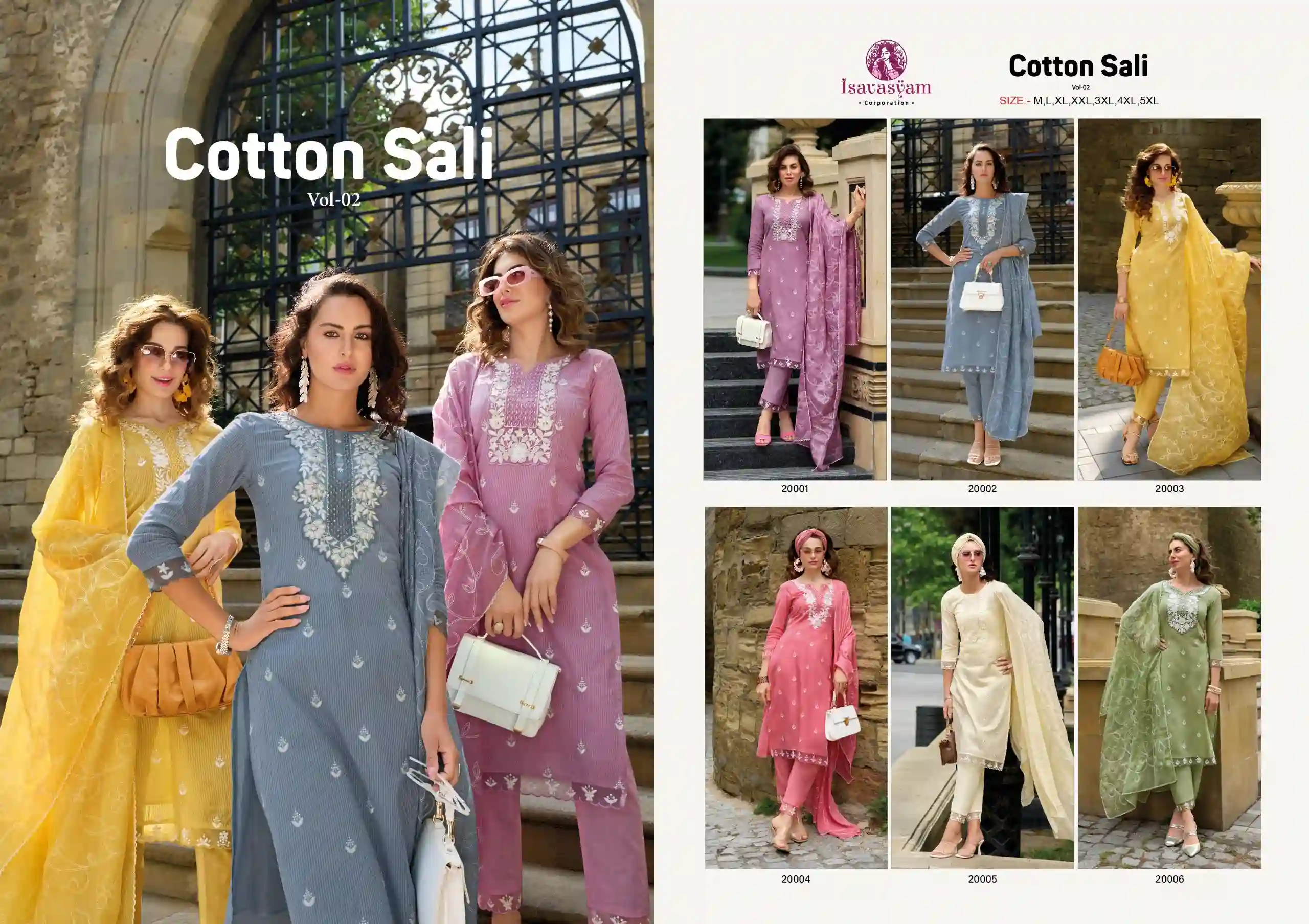 Isavasyam Cotton Sali Vol-02 100% Cambric Cotton Wholesale Readymade Salwar Suit Catalog — Wholesale Salwar Suits, MPA wholesale from Surat — view 6